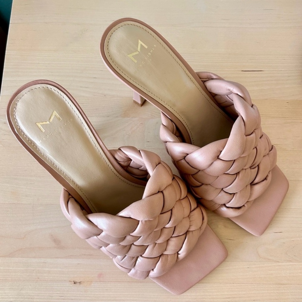 Marc Fisher Dakina Braided Leather Stiletto Slide - Picture 9 of 9